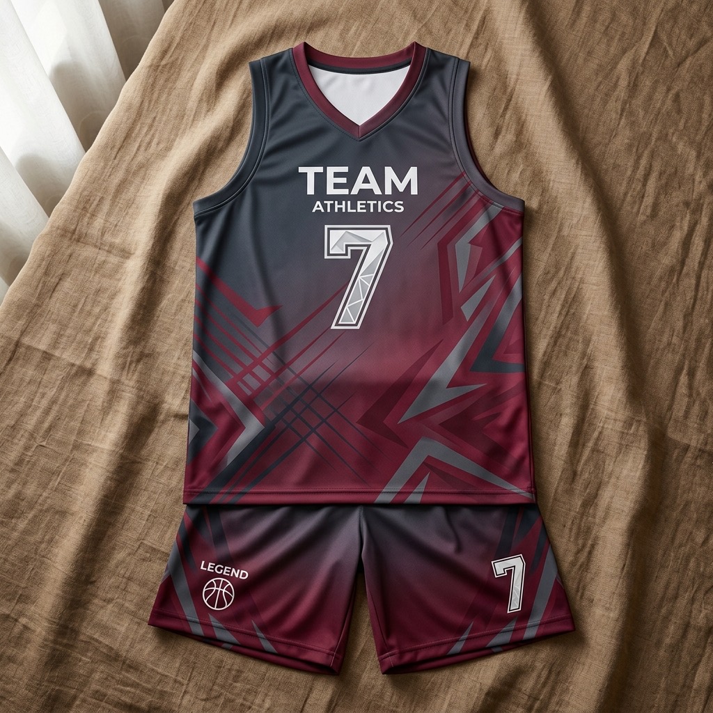 Uniforme de básquetbol full sublimado Distintivo