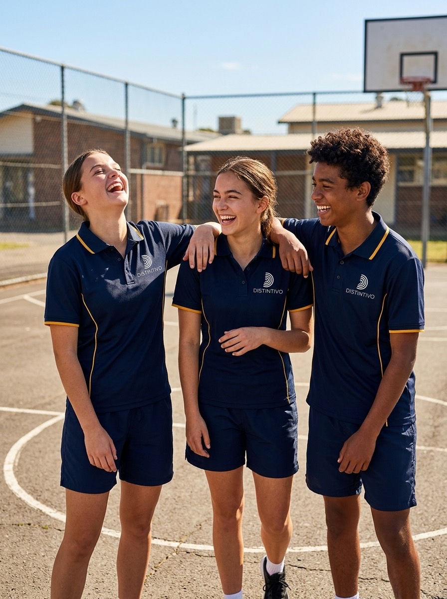 Uniforme de educación física Distintivo, polo técnico