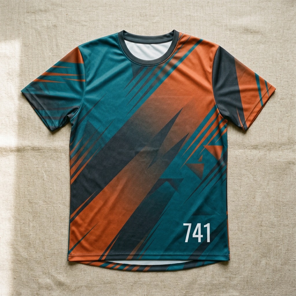 Playera de running full sublimada Distintivo