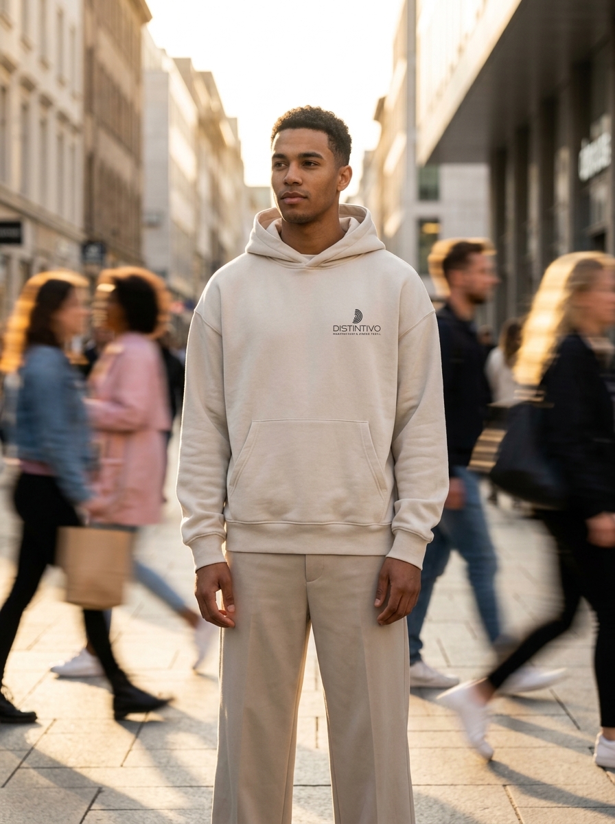 Hoodie de línea propia Distintivo en uso, calle