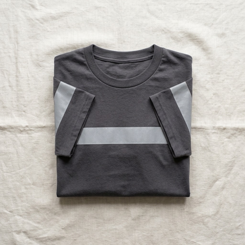 Playera manga corta reflectiva Distintivo