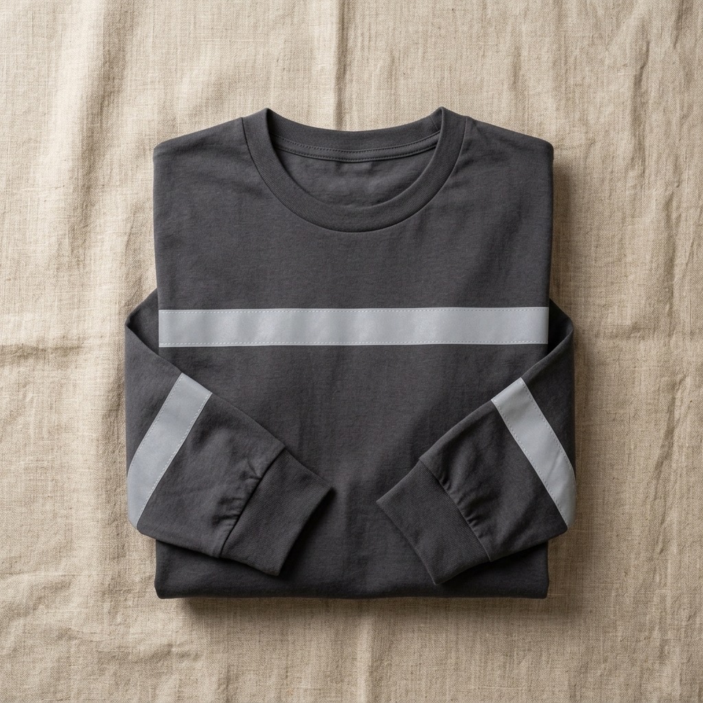 Playera manga larga reflectiva Distintivo