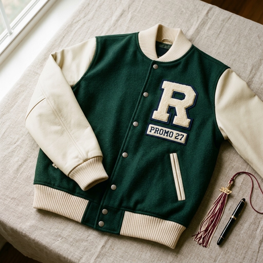 Chaqueta varsity de promoción Distintivo